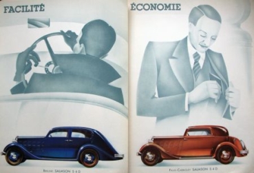 Salmson S 4 D Modelprogram 1935 Carbrochure (2635)